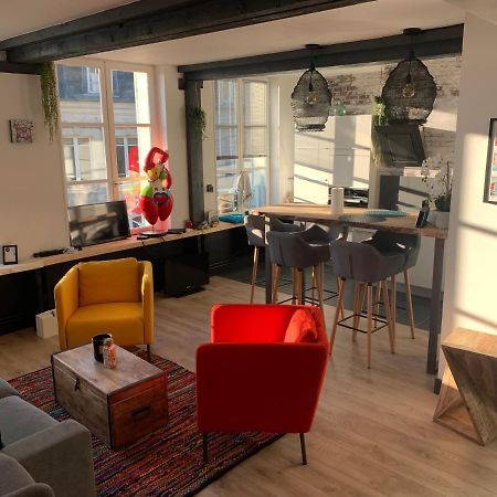 Ferienwohnung La Loge Des Artistes Honfleur Exterior foto